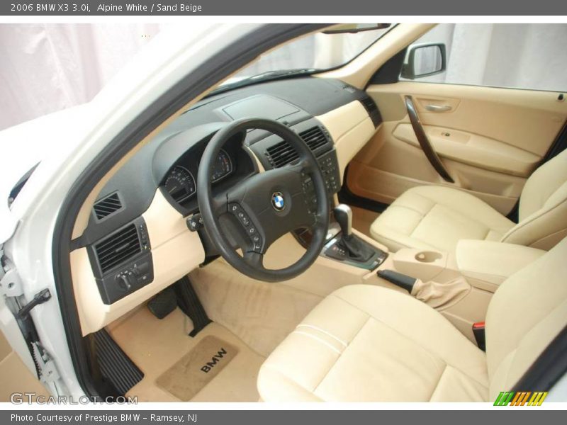 Alpine White / Sand Beige 2006 BMW X3 3.0i
