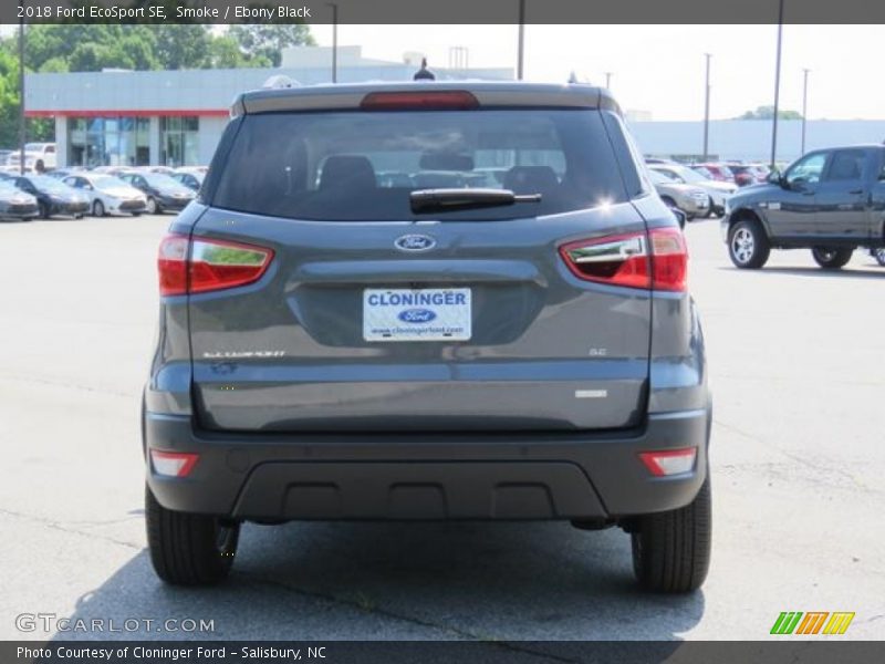 Smoke / Ebony Black 2018 Ford EcoSport SE