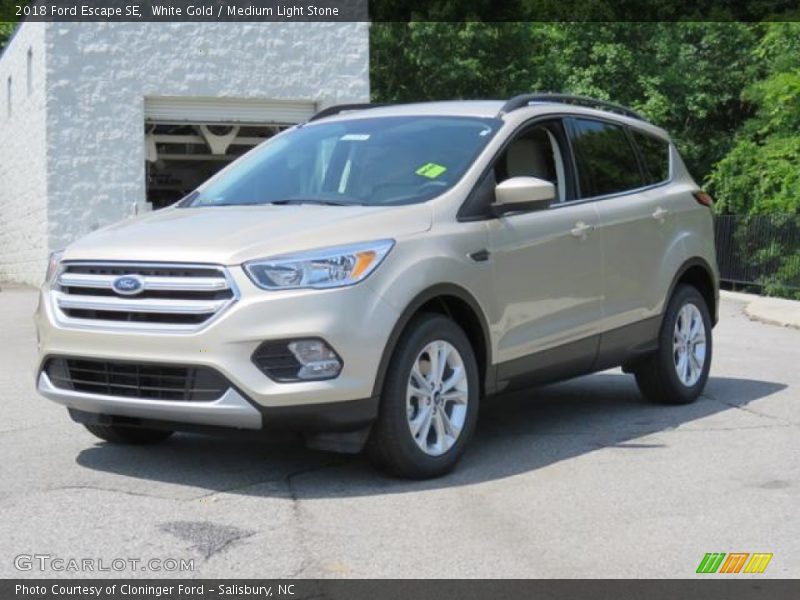 White Gold / Medium Light Stone 2018 Ford Escape SE