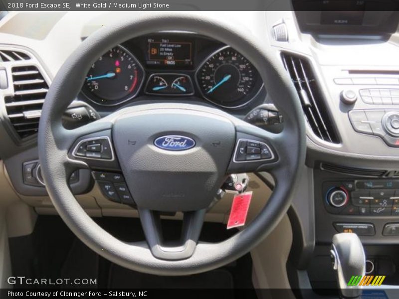 White Gold / Medium Light Stone 2018 Ford Escape SE