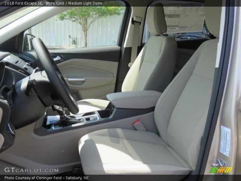 White Gold / Medium Light Stone 2018 Ford Escape SE