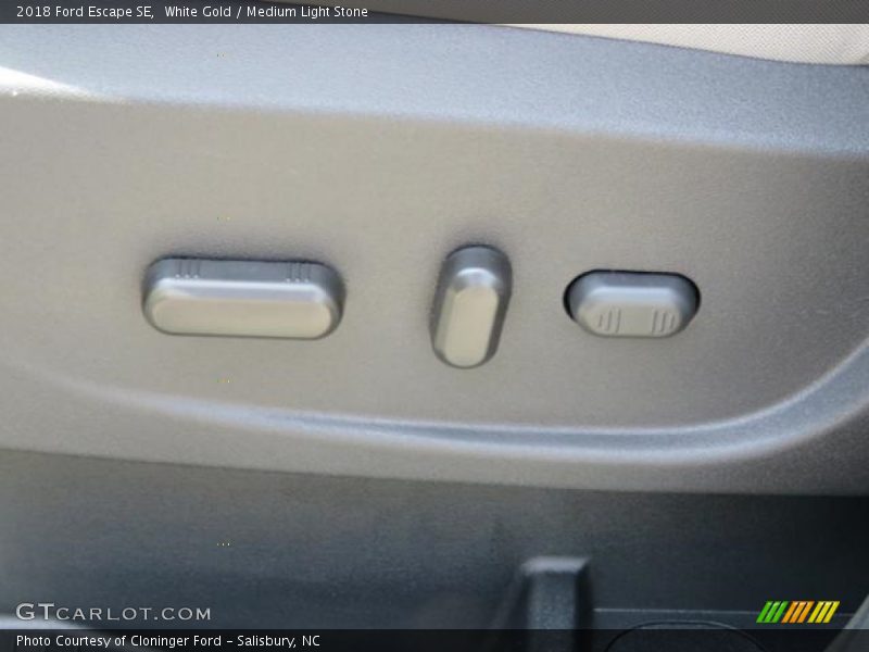 White Gold / Medium Light Stone 2018 Ford Escape SE