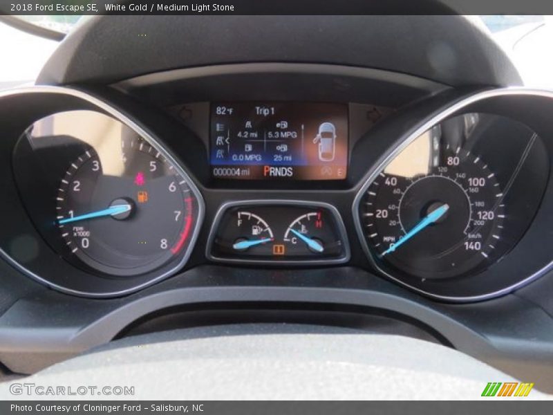 White Gold / Medium Light Stone 2018 Ford Escape SE