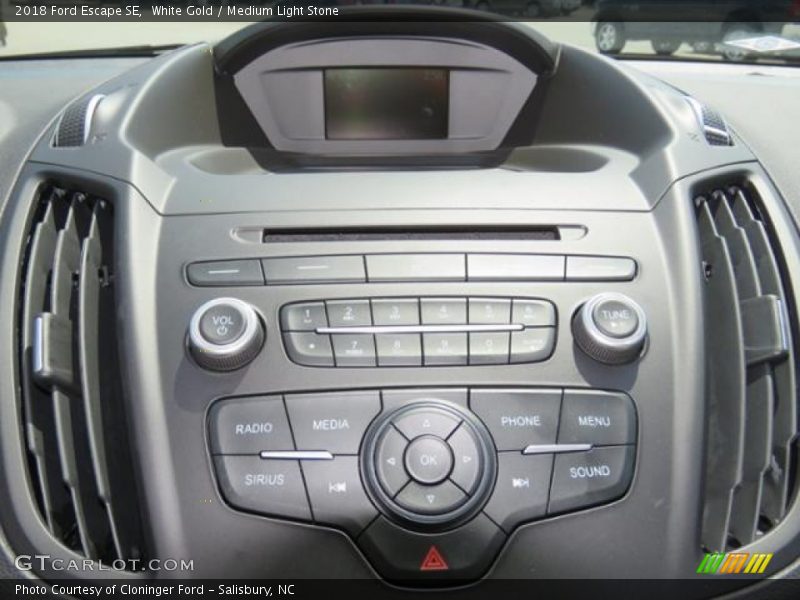 White Gold / Medium Light Stone 2018 Ford Escape SE