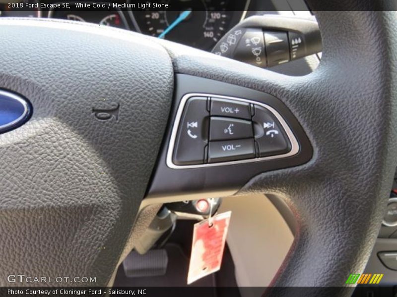 White Gold / Medium Light Stone 2018 Ford Escape SE