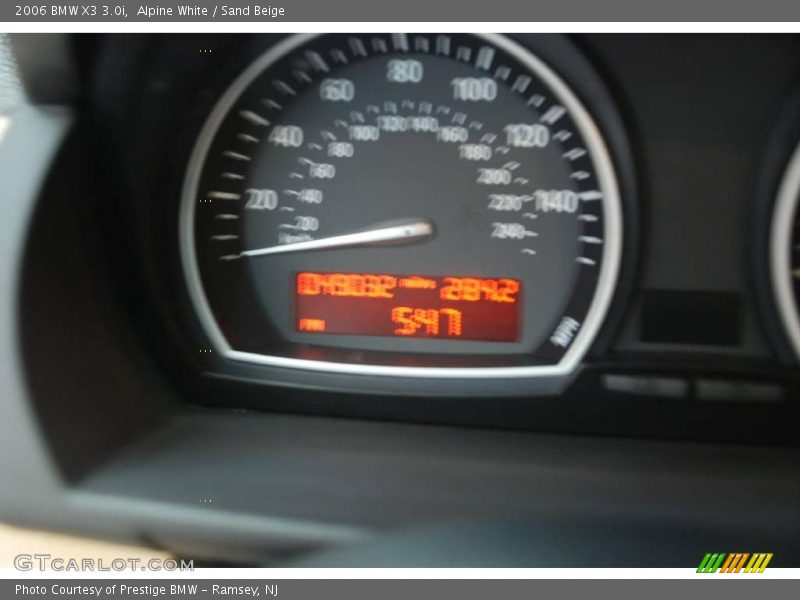 Alpine White / Sand Beige 2006 BMW X3 3.0i