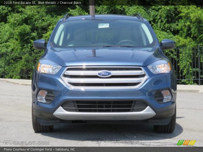 Blue Metallic / Charcoal Black 2018 Ford Escape SE