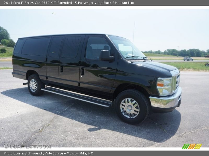Black / Medium Flint 2014 Ford E-Series Van E350 XLT Extended 15 Passenger Van