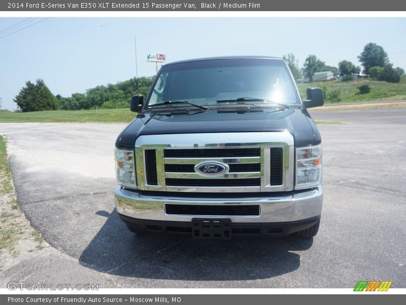 Black / Medium Flint 2014 Ford E-Series Van E350 XLT Extended 15 Passenger Van