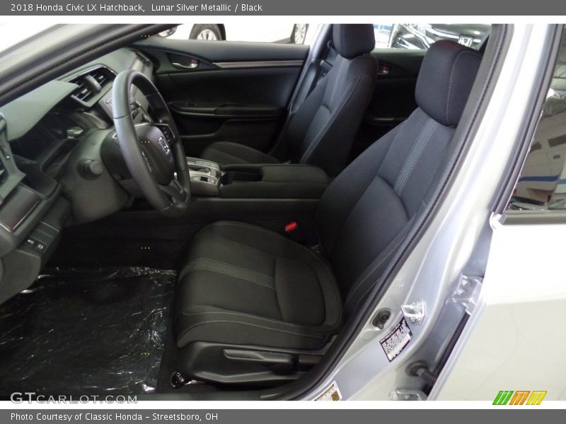 Lunar Silver Metallic / Black 2018 Honda Civic LX Hatchback