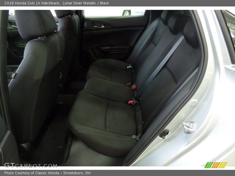 Lunar Silver Metallic / Black 2018 Honda Civic LX Hatchback