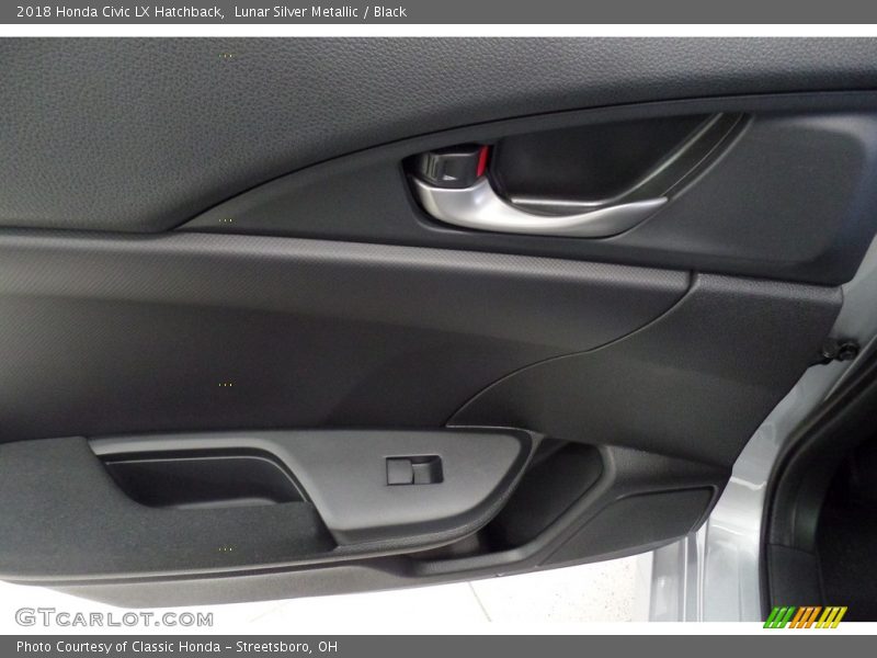 Lunar Silver Metallic / Black 2018 Honda Civic LX Hatchback
