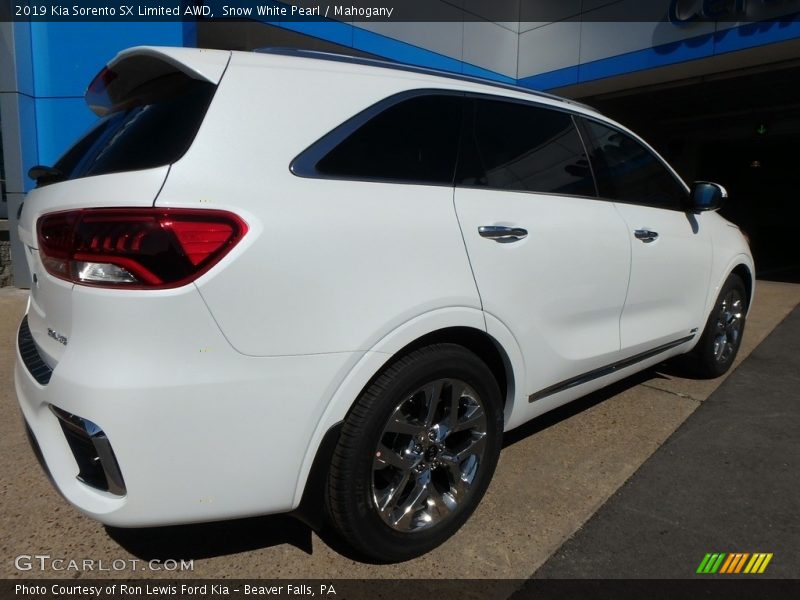 Snow White Pearl / Mahogany 2019 Kia Sorento SX Limited AWD
