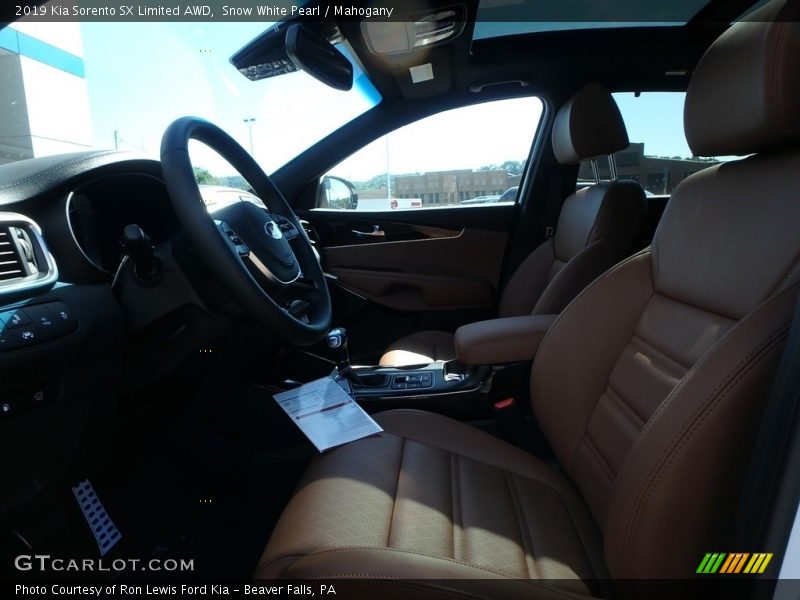 Snow White Pearl / Mahogany 2019 Kia Sorento SX Limited AWD