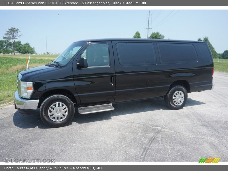 Black / Medium Flint 2014 Ford E-Series Van E350 XLT Extended 15 Passenger Van