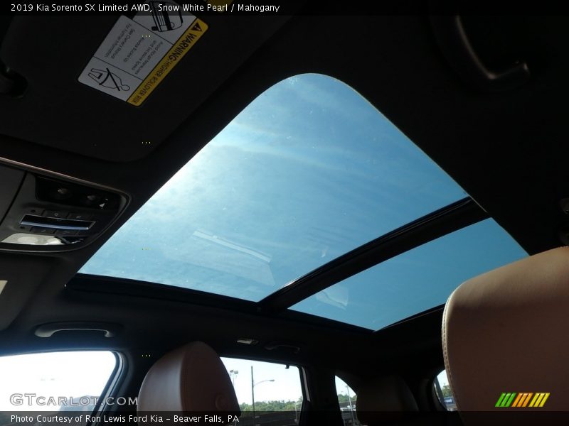 Snow White Pearl / Mahogany 2019 Kia Sorento SX Limited AWD