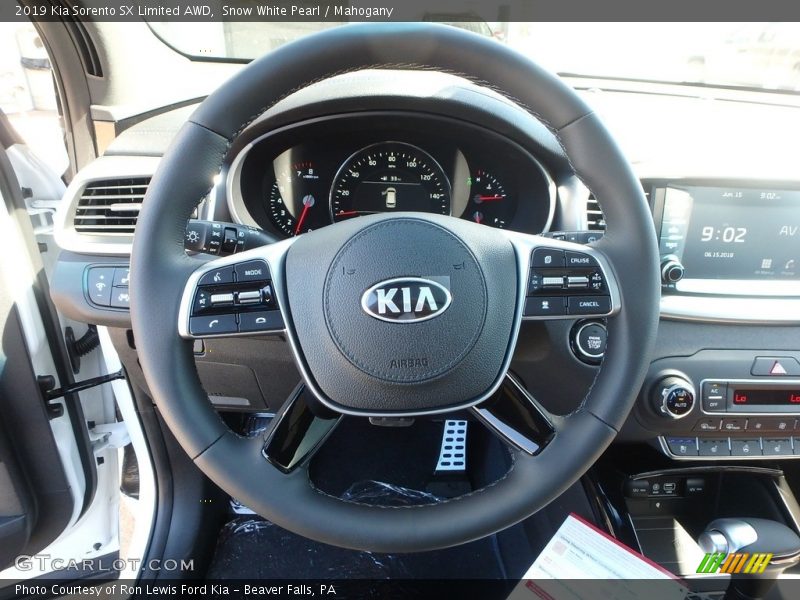 Snow White Pearl / Mahogany 2019 Kia Sorento SX Limited AWD