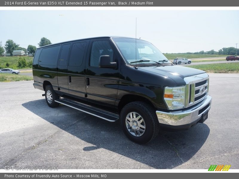 Black / Medium Flint 2014 Ford E-Series Van E350 XLT Extended 15 Passenger Van