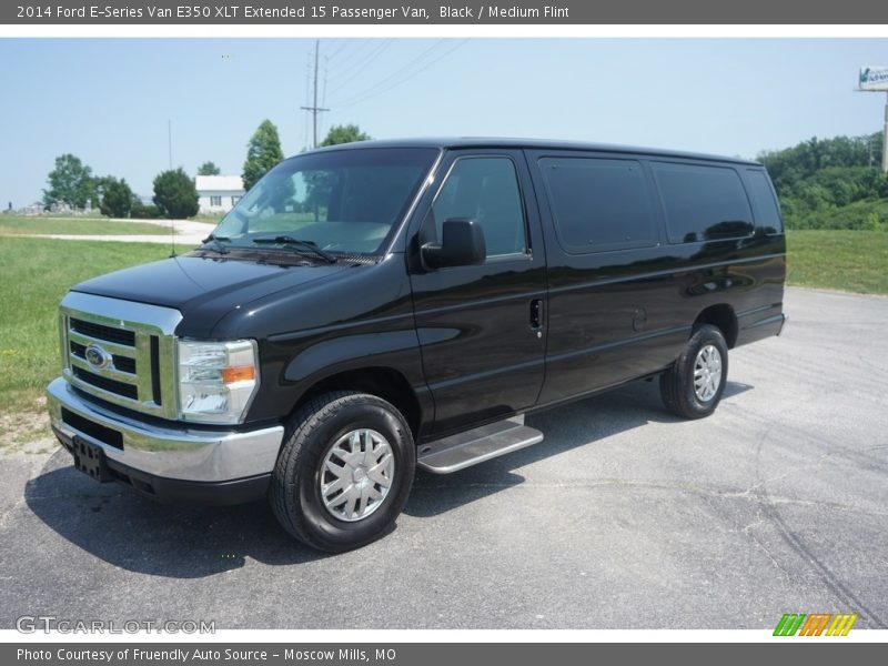 Black / Medium Flint 2014 Ford E-Series Van E350 XLT Extended 15 Passenger Van