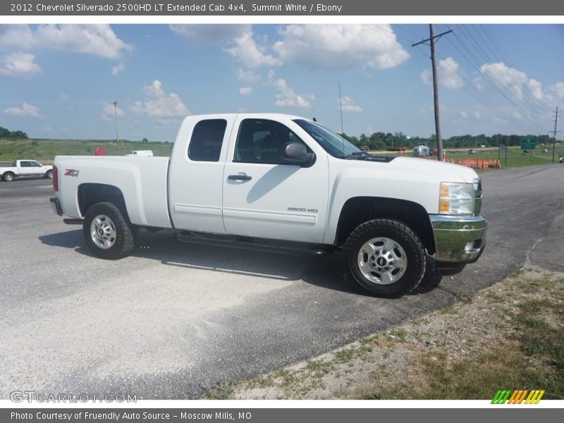 Summit White / Ebony 2012 Chevrolet Silverado 2500HD LT Extended Cab 4x4
