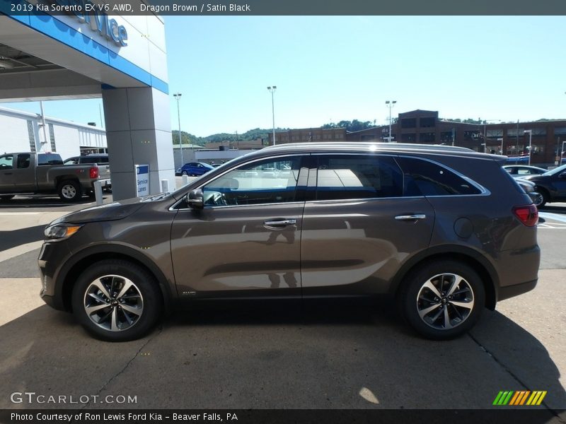 Dragon Brown / Satin Black 2019 Kia Sorento EX V6 AWD