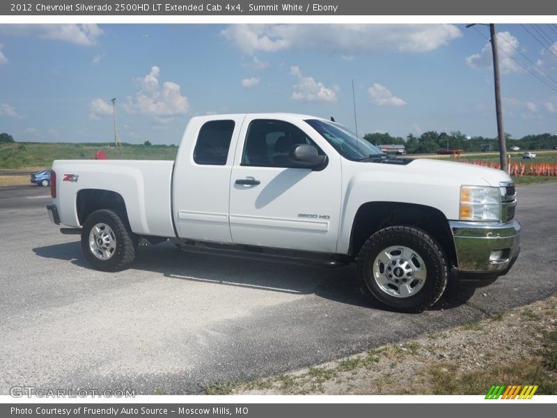Summit White / Ebony 2012 Chevrolet Silverado 2500HD LT Extended Cab 4x4