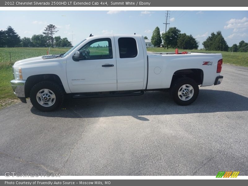 Summit White / Ebony 2012 Chevrolet Silverado 2500HD LT Extended Cab 4x4