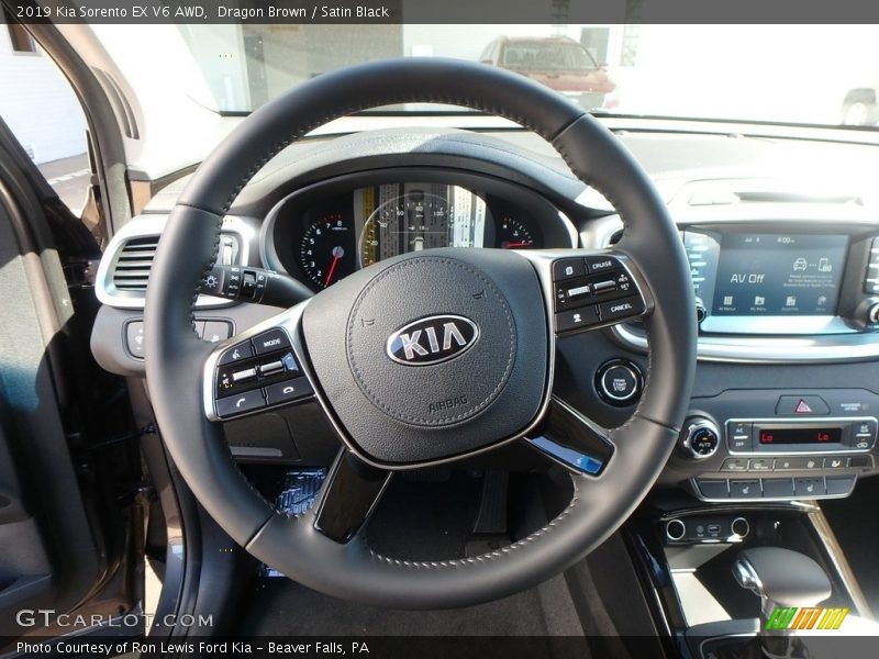 Dragon Brown / Satin Black 2019 Kia Sorento EX V6 AWD