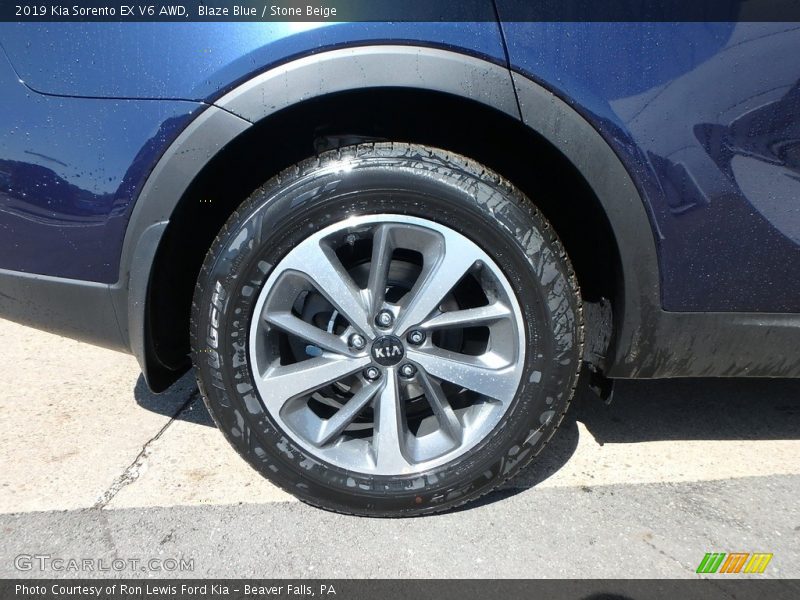 Blaze Blue / Stone Beige 2019 Kia Sorento EX V6 AWD