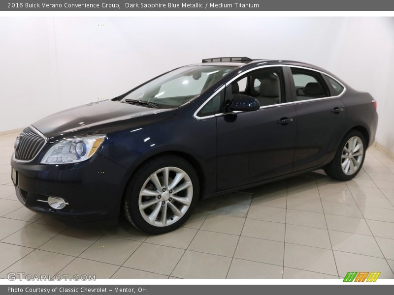 Dark Sapphire Blue Metallic / Medium Titanium 2016 Buick Verano Convenience Group