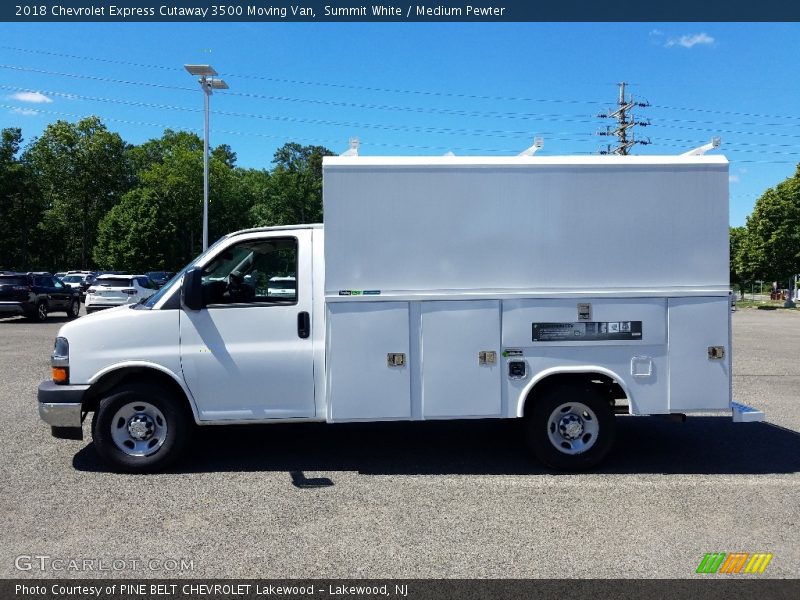 Summit White / Medium Pewter 2018 Chevrolet Express Cutaway 3500 Moving Van