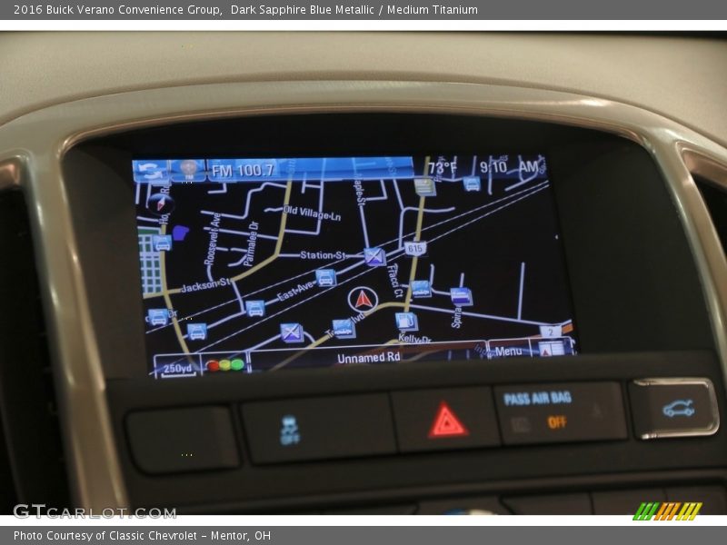 Dark Sapphire Blue Metallic / Medium Titanium 2016 Buick Verano Convenience Group