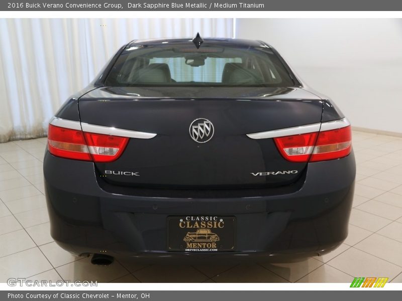 Dark Sapphire Blue Metallic / Medium Titanium 2016 Buick Verano Convenience Group