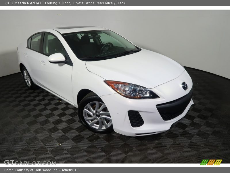 Crystal White Pearl Mica / Black 2013 Mazda MAZDA3 i Touring 4 Door