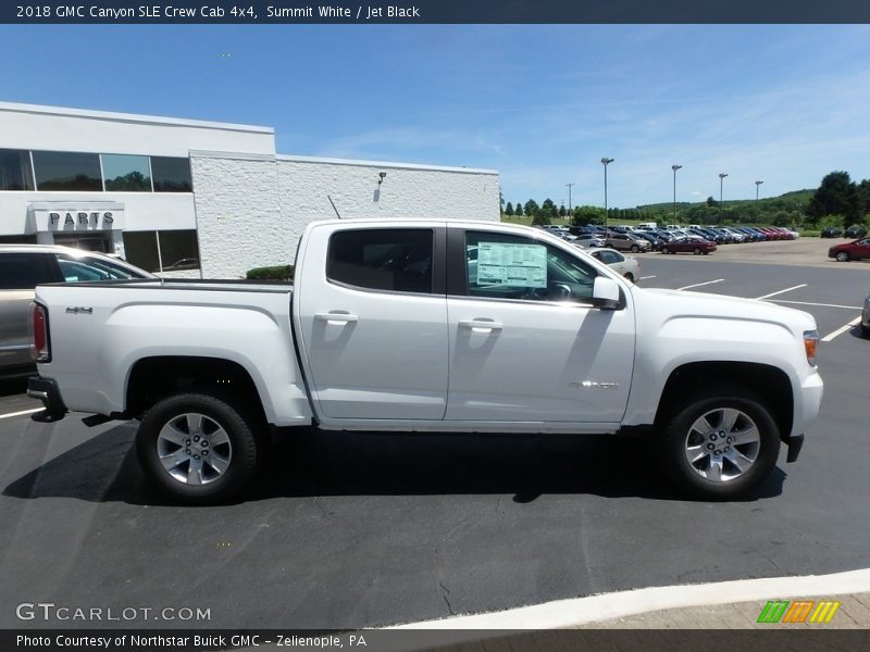 Summit White / Jet Black 2018 GMC Canyon SLE Crew Cab 4x4