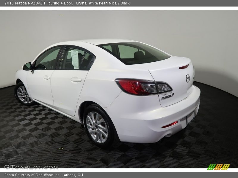 Crystal White Pearl Mica / Black 2013 Mazda MAZDA3 i Touring 4 Door