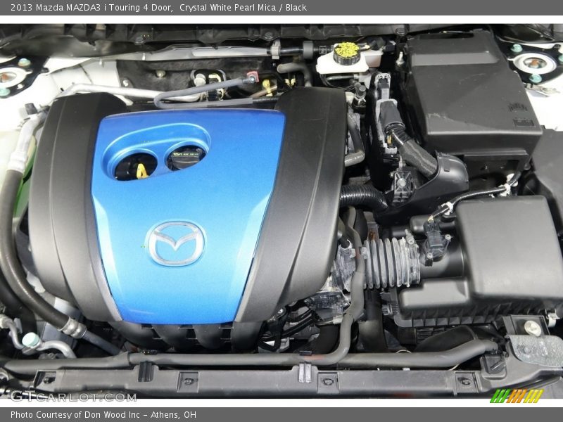 Crystal White Pearl Mica / Black 2013 Mazda MAZDA3 i Touring 4 Door