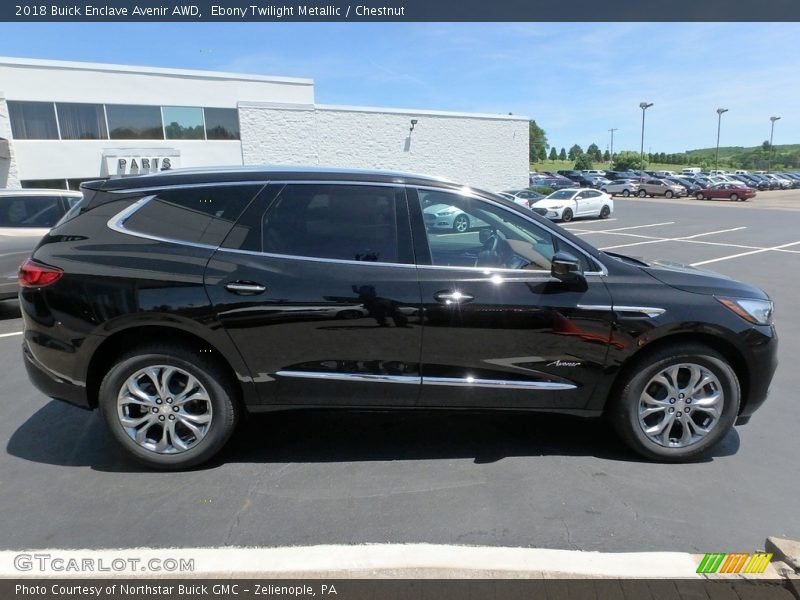 Ebony Twilight Metallic / Chestnut 2018 Buick Enclave Avenir AWD