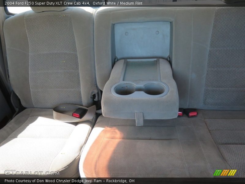Oxford White / Medium Flint 2004 Ford F250 Super Duty XLT Crew Cab 4x4