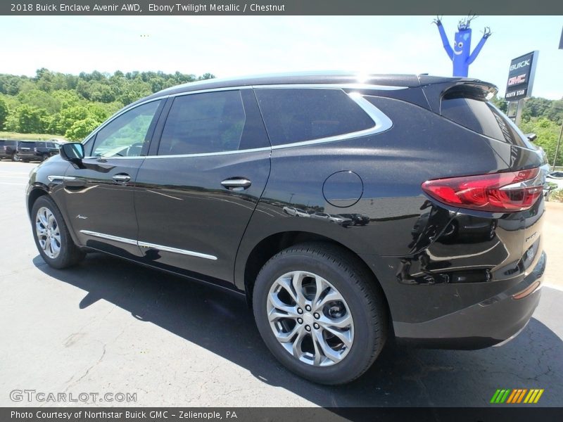 Ebony Twilight Metallic / Chestnut 2018 Buick Enclave Avenir AWD