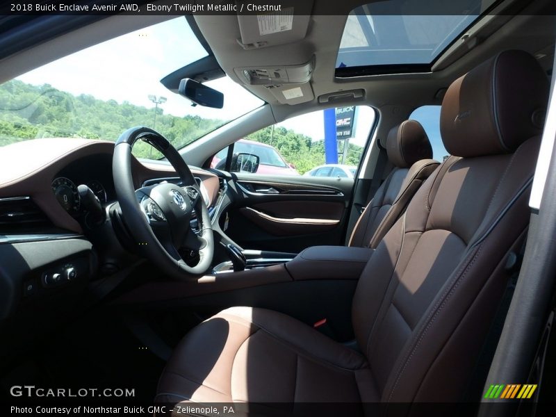 Ebony Twilight Metallic / Chestnut 2018 Buick Enclave Avenir AWD