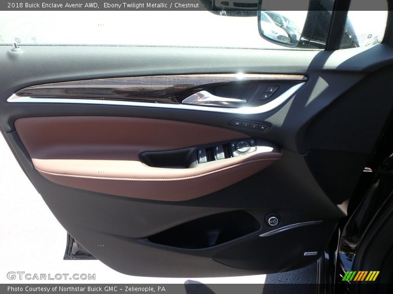 Ebony Twilight Metallic / Chestnut 2018 Buick Enclave Avenir AWD