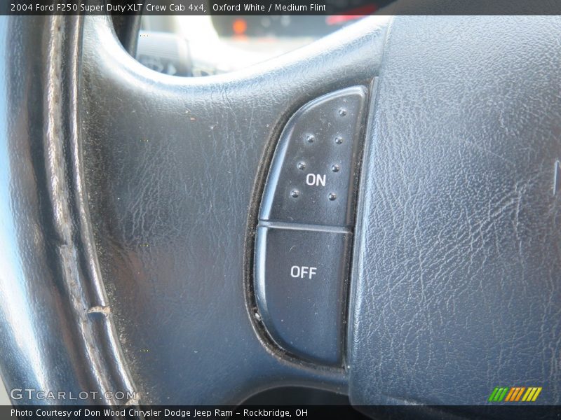 Oxford White / Medium Flint 2004 Ford F250 Super Duty XLT Crew Cab 4x4