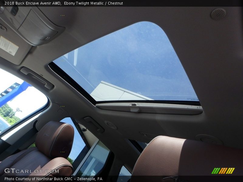 Ebony Twilight Metallic / Chestnut 2018 Buick Enclave Avenir AWD