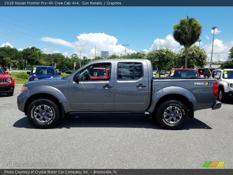 Gun Metallic / Graphite 2018 Nissan Frontier Pro-4X Crew Cab 4x4