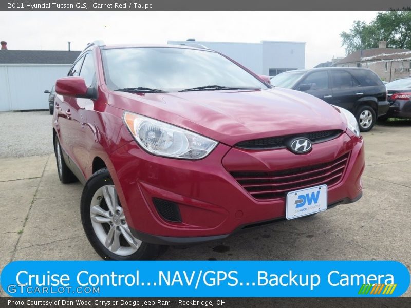 Garnet Red / Taupe 2011 Hyundai Tucson GLS