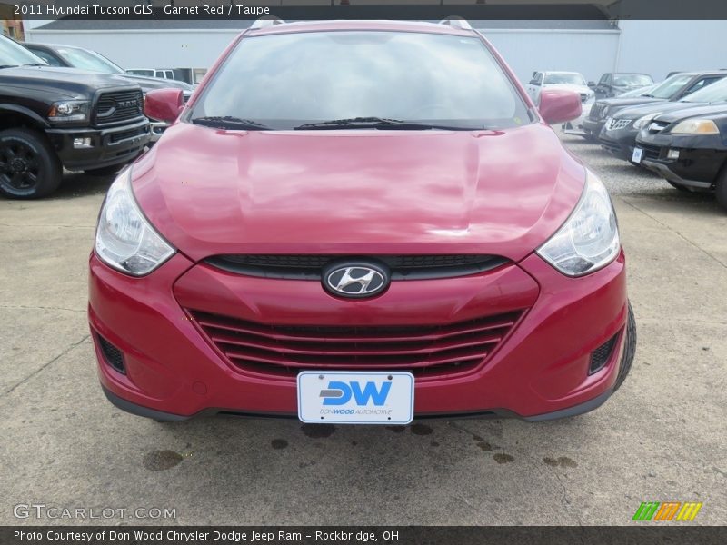 Garnet Red / Taupe 2011 Hyundai Tucson GLS