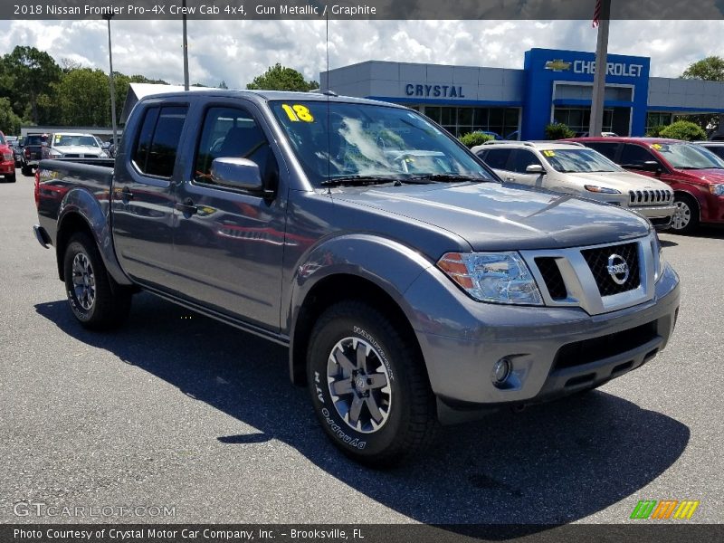Gun Metallic / Graphite 2018 Nissan Frontier Pro-4X Crew Cab 4x4