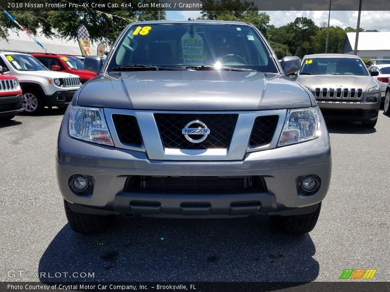 Gun Metallic / Graphite 2018 Nissan Frontier Pro-4X Crew Cab 4x4