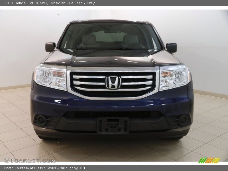 Obsidian Blue Pearl / Gray 2013 Honda Pilot LX 4WD